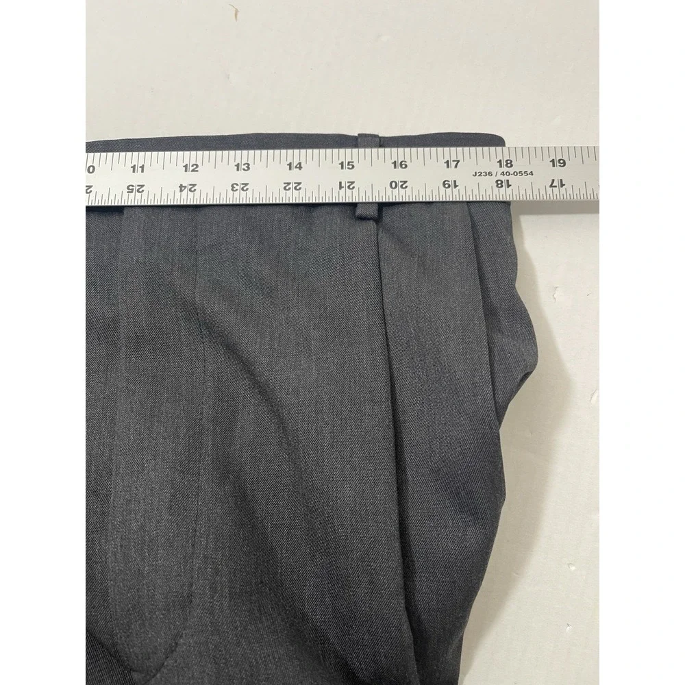 Brooks‎ Brothers Dress Pants Men 36x32 346 Charcoal Grey Wool Pleated Cuffed EUC
